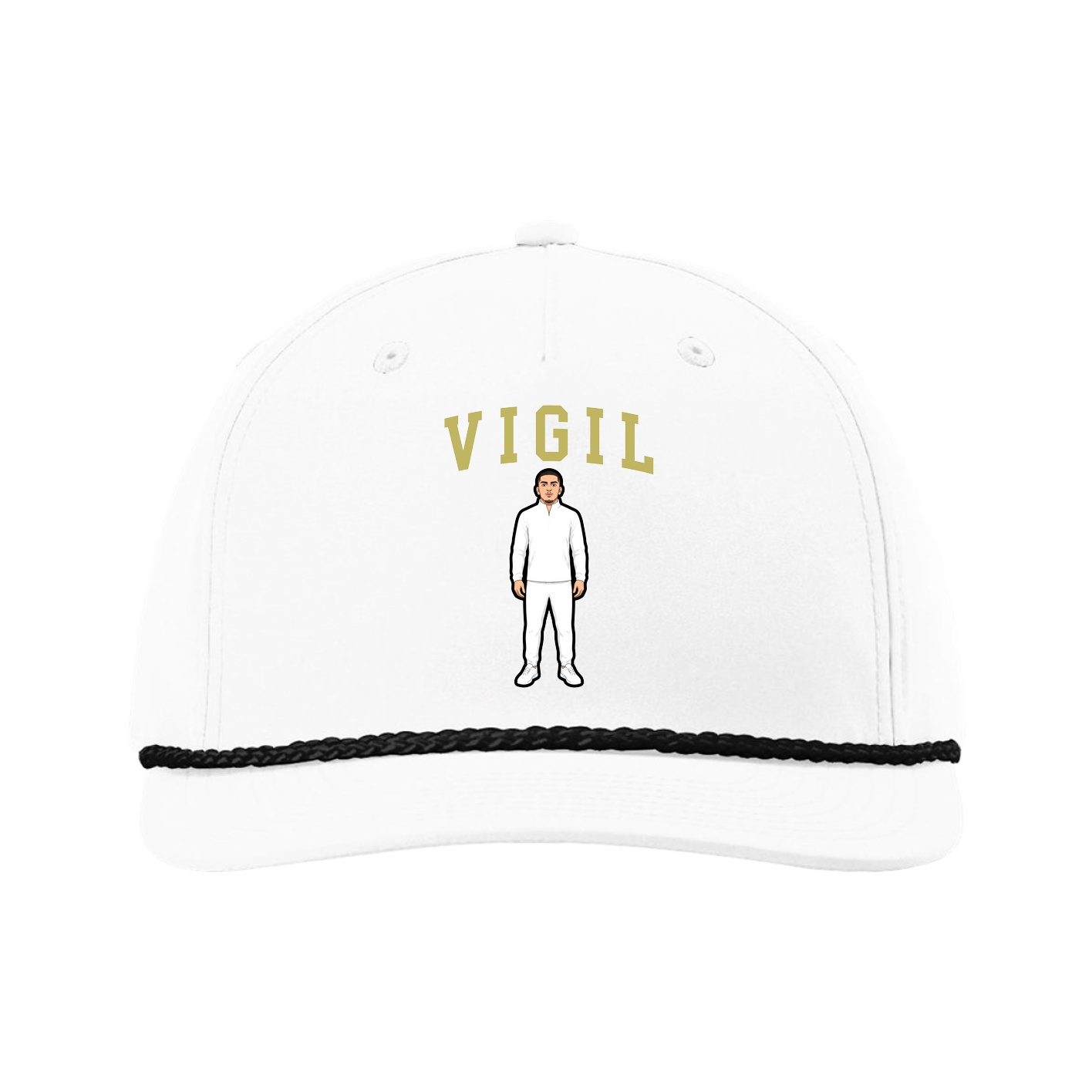 Five-Panel Classic Rope Cap — Shirsey in White