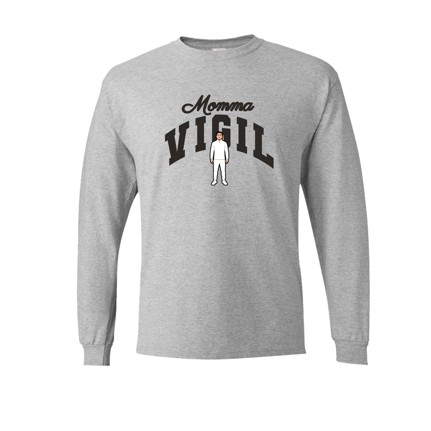 Long Sleeve Tee — Mothers Day Arch in Grey