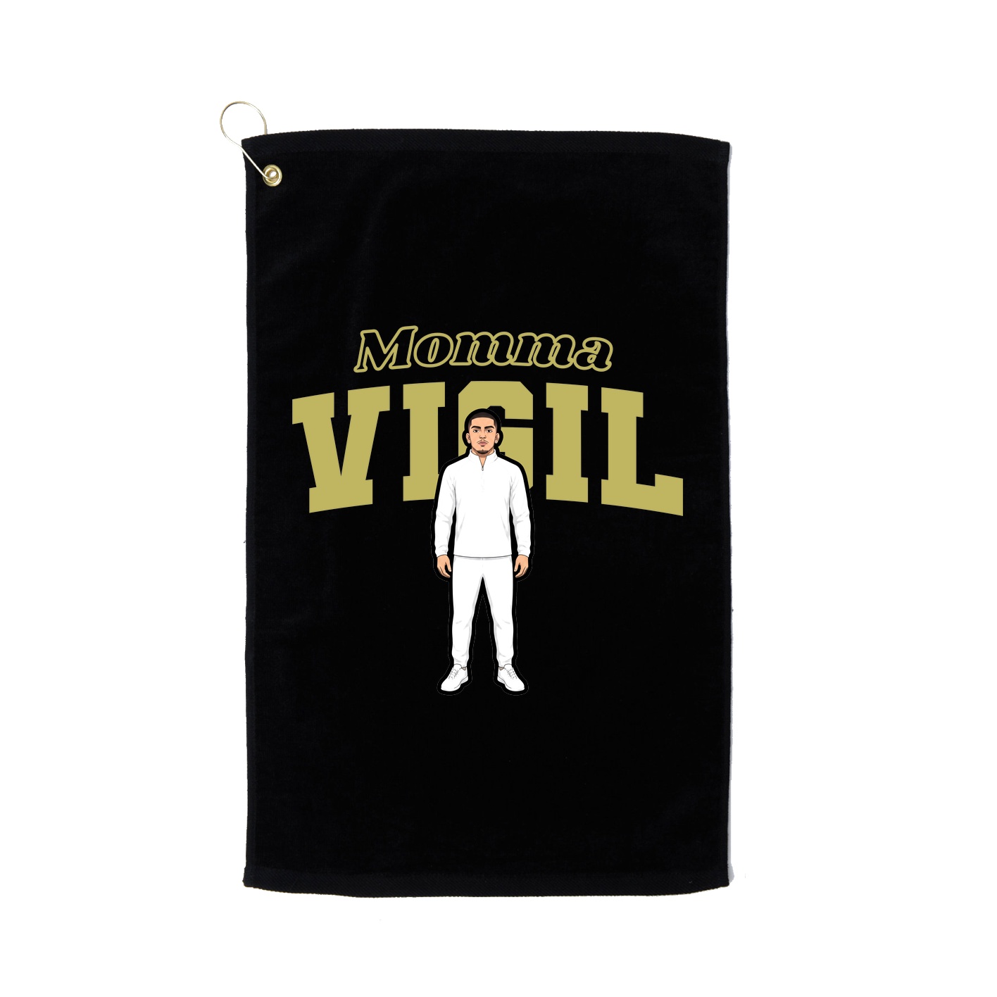 Golf Towel — Mothers Day Block in Black