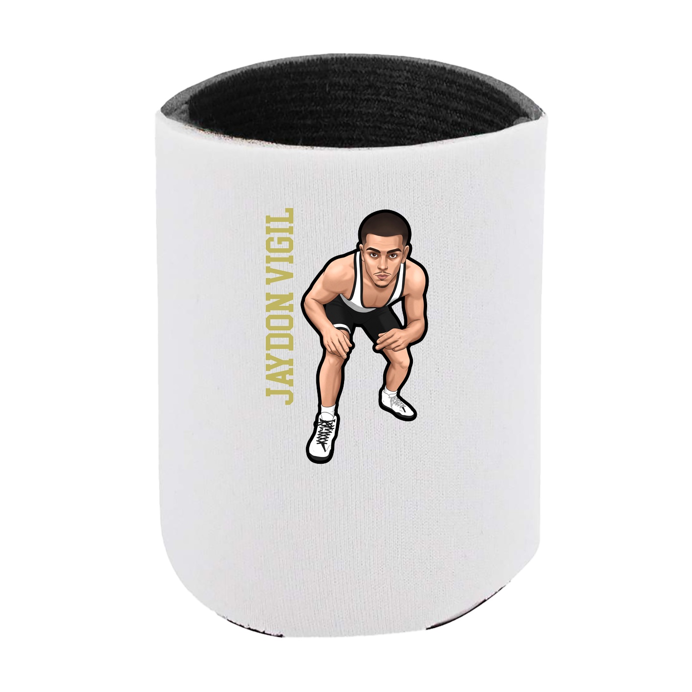 Can Holder — Name Vertical in White