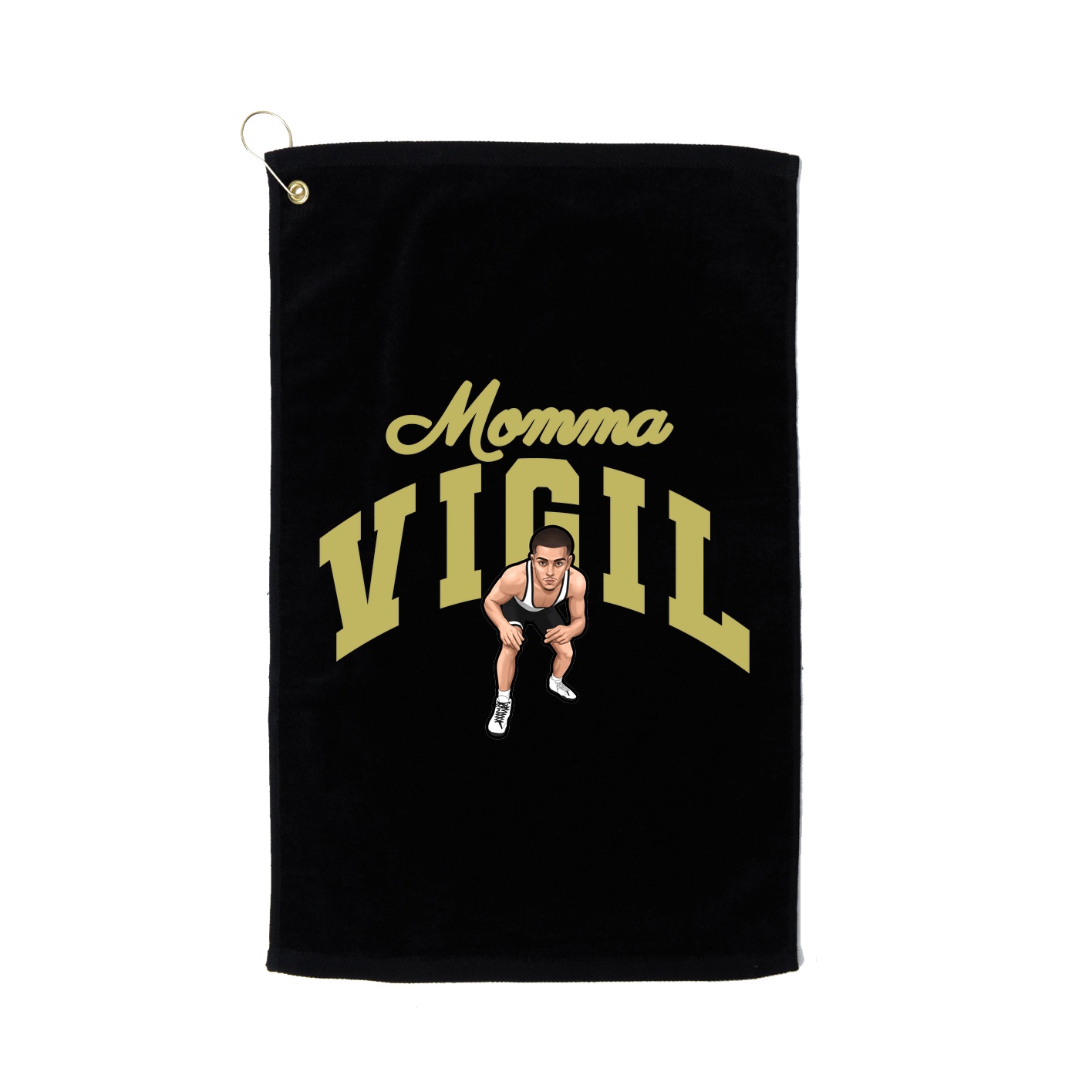 Golf Towel — Mothers Day Arch in Black