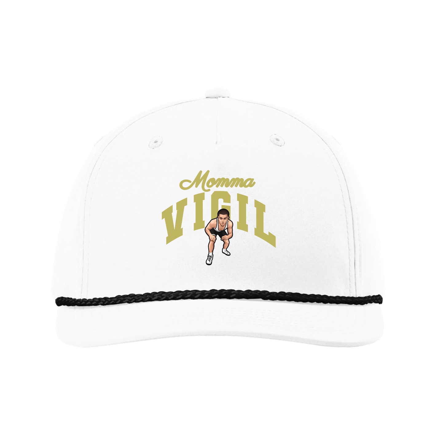 Five-Panel Classic Rope Cap — Mothers Day Arch in White