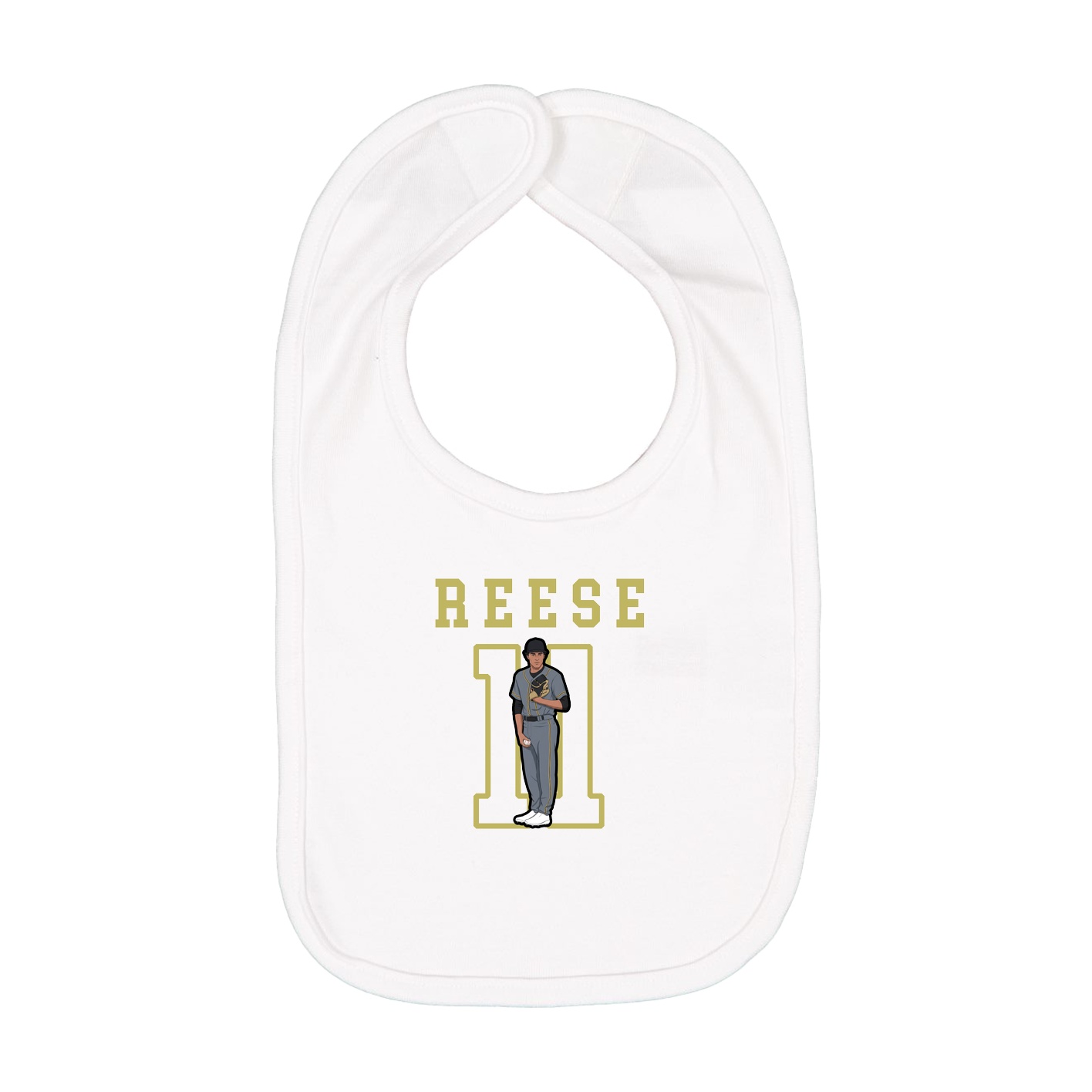 Infant Bib — Shirsey in White