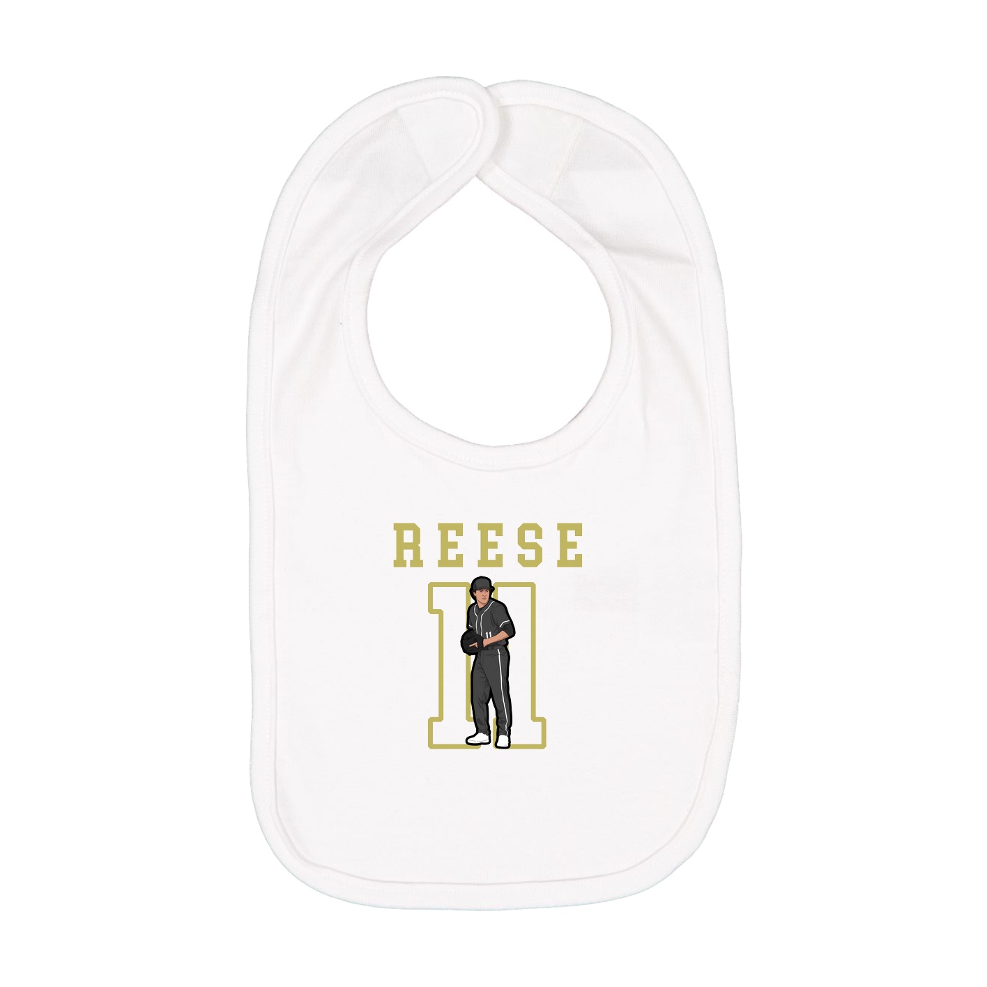 Infant Bib — Shirsey in White