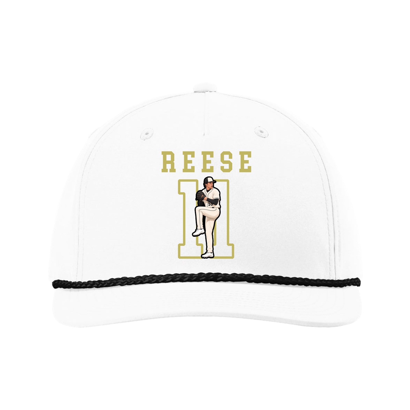 Five-Panel Classic Rope Cap — Shirsey in White
