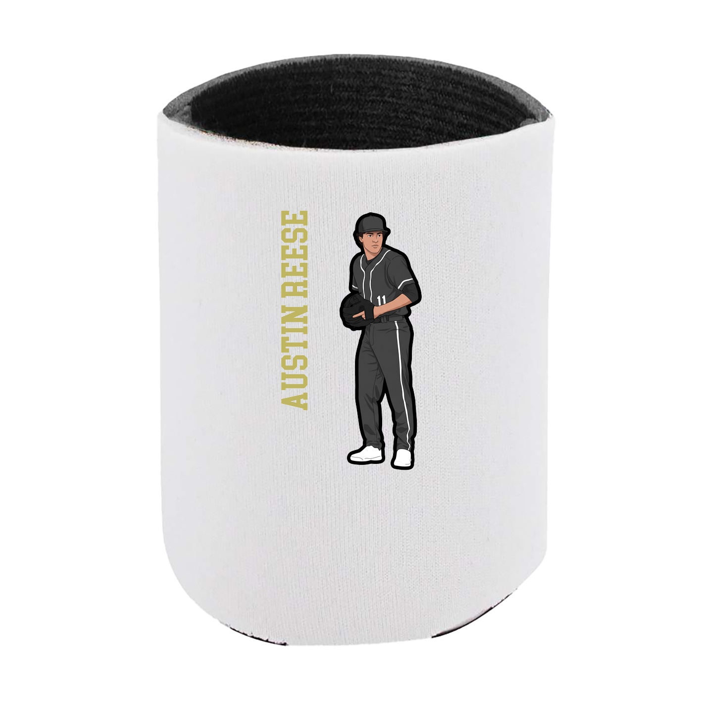 Can Holder — Name Vertical in White