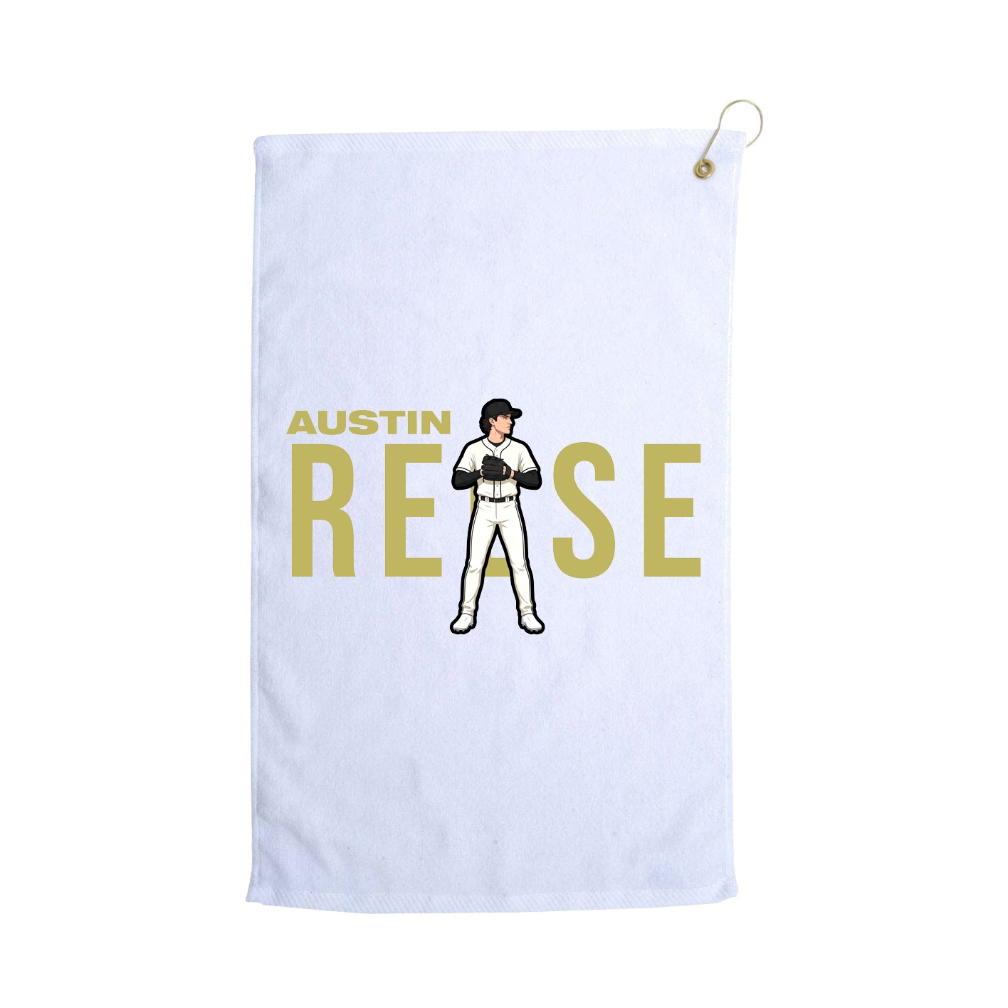Golf Towel — Player Name in White