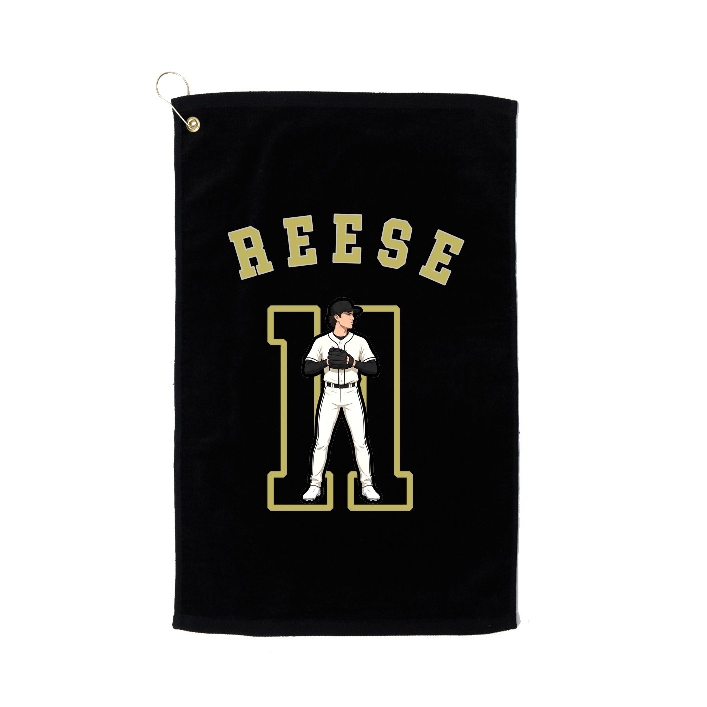 Golf Towel — Shirsey Arch in Black