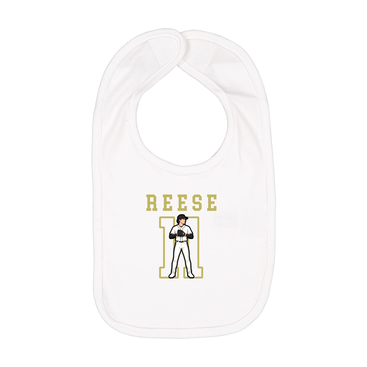 Infant Bib — Shirsey in White