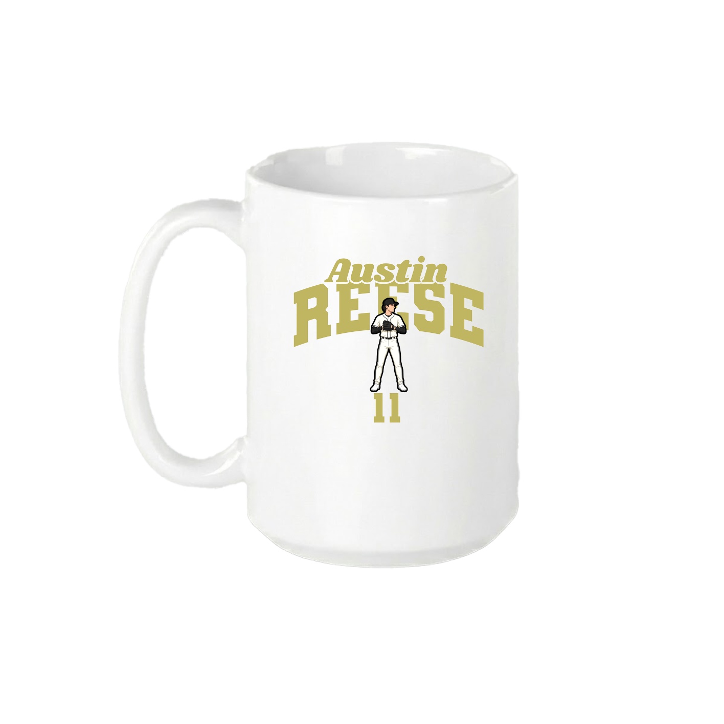 15oz Coffee Mug — Signature Arch in White