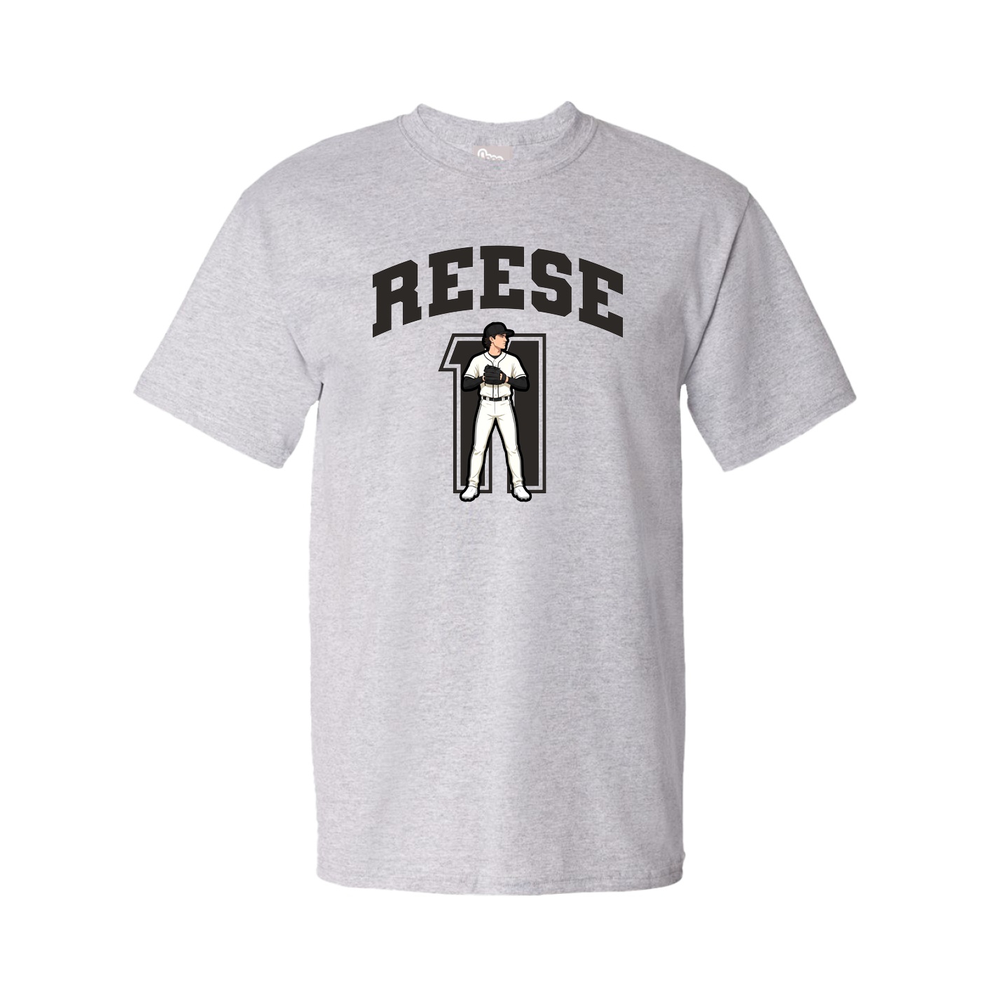 Youth Tee — Number in Grey