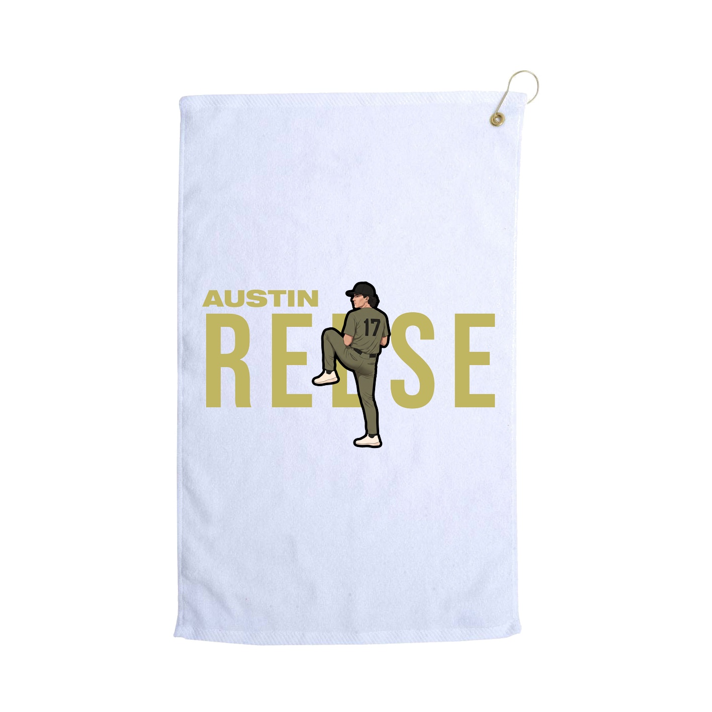 Golf Towel — Player Name in White