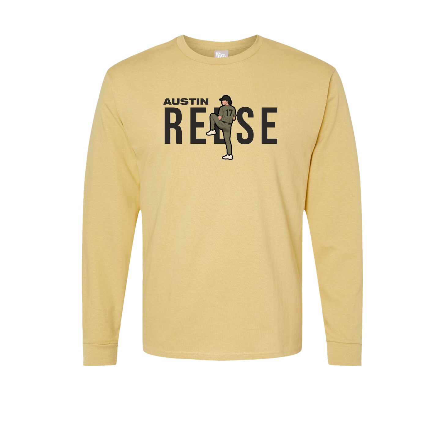 Long Sleeve Tee — Player Name in Vegas Gold