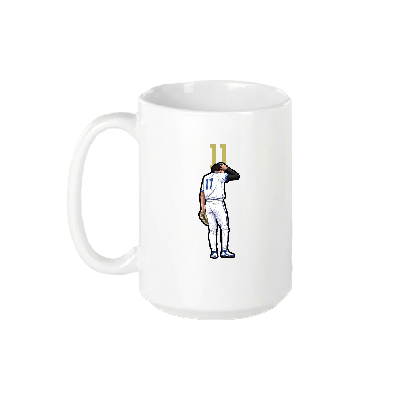 15oz Coffee Mug — Number Top in White