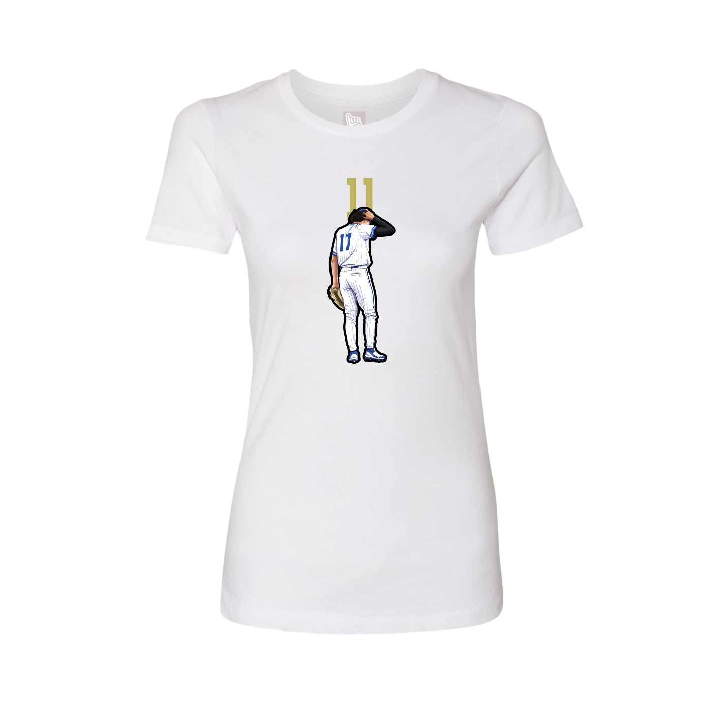 Womens Tee — Number Top in White