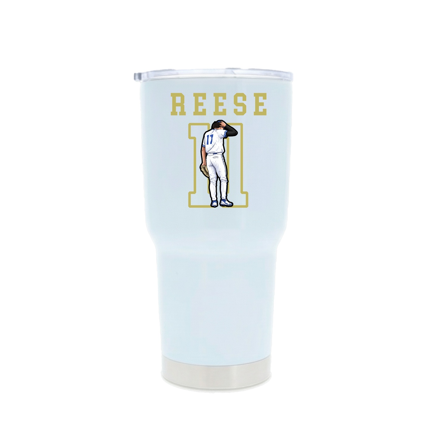30oz Stainless Steel Tumbler — Shirsey in White