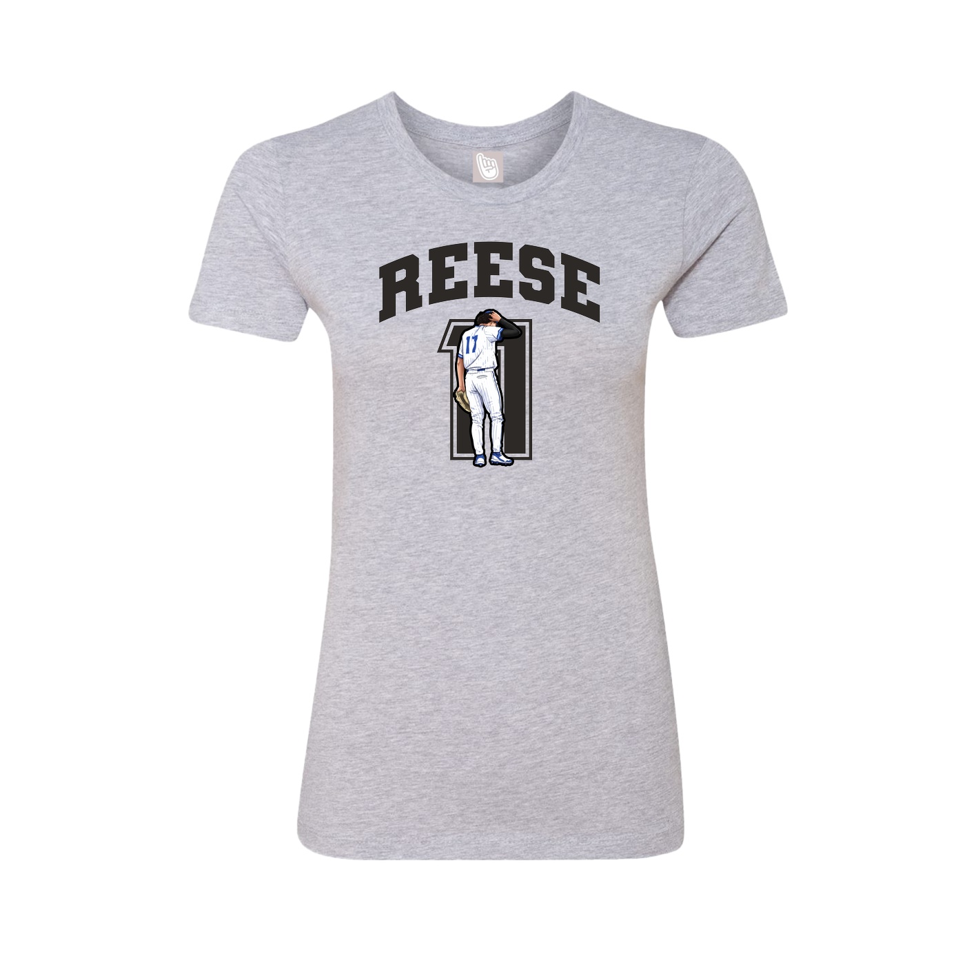 Womens Tee — Number in Grey