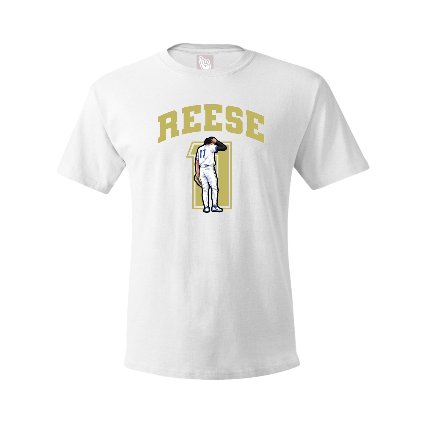 Youth Tee — Number in White