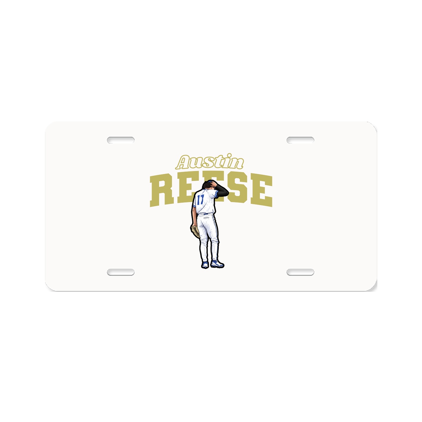 License Plate — Name Arch in Classic