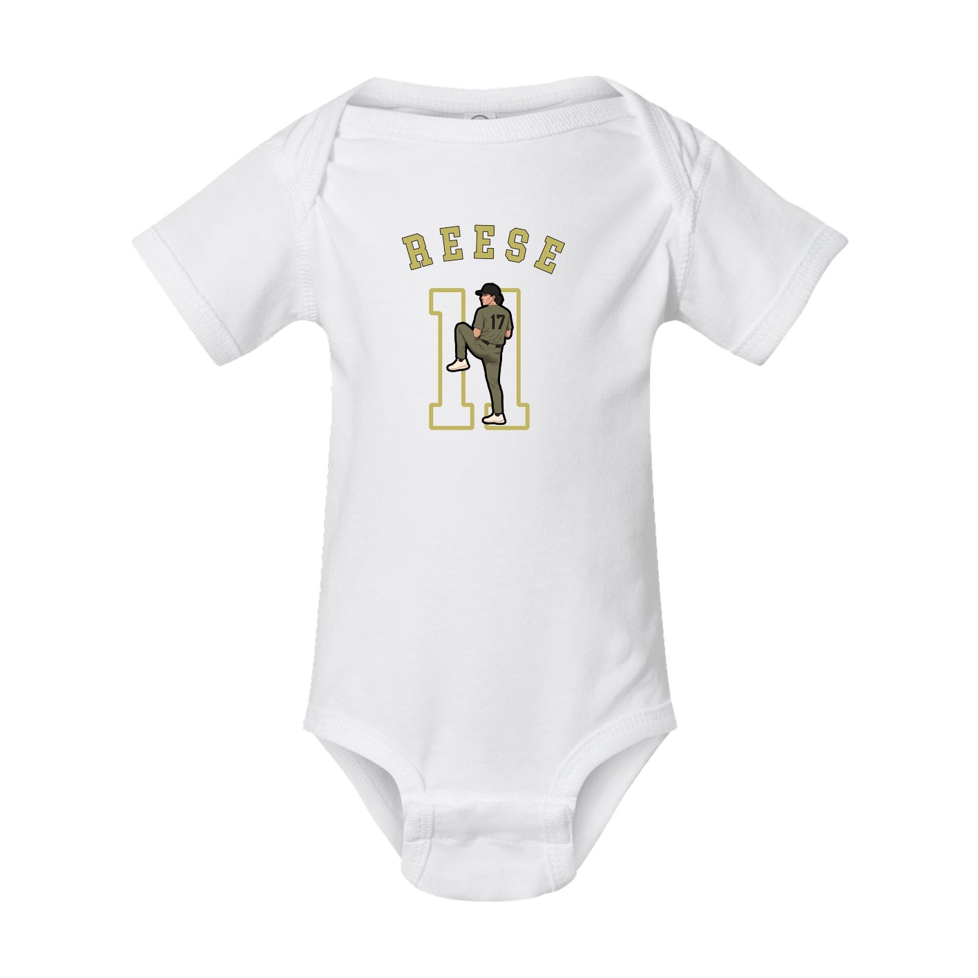 Baby Onesie — Shirsey Arch in White