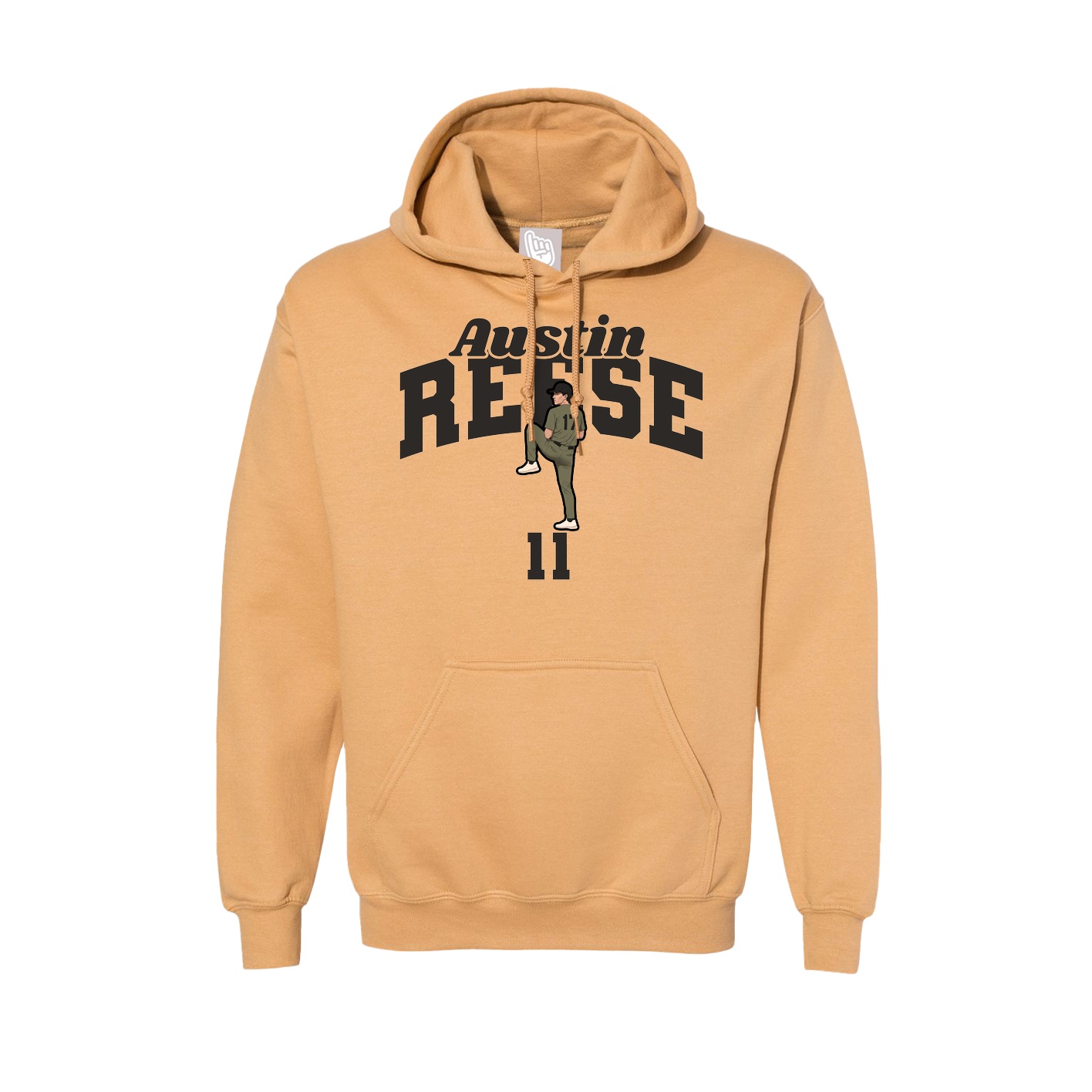 Hoodie — Signature Arch in Vegas Gold