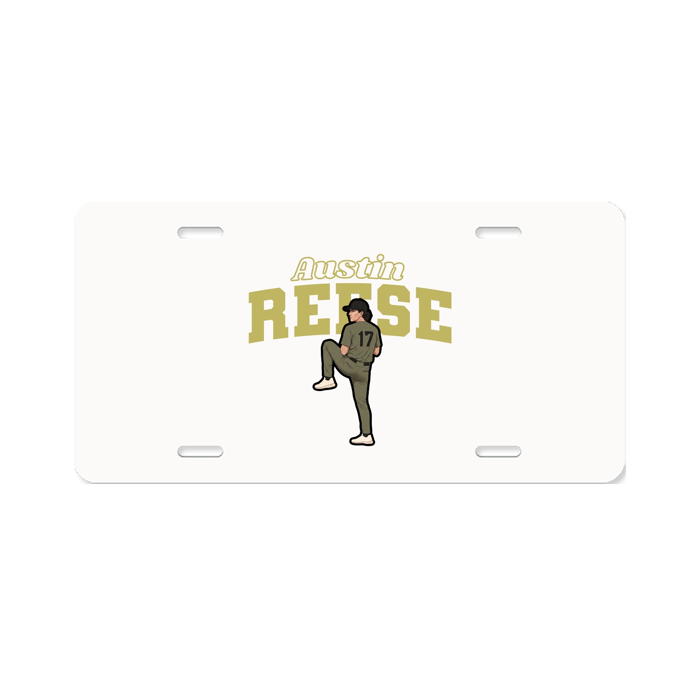 License Plate — Name Arch in Classic