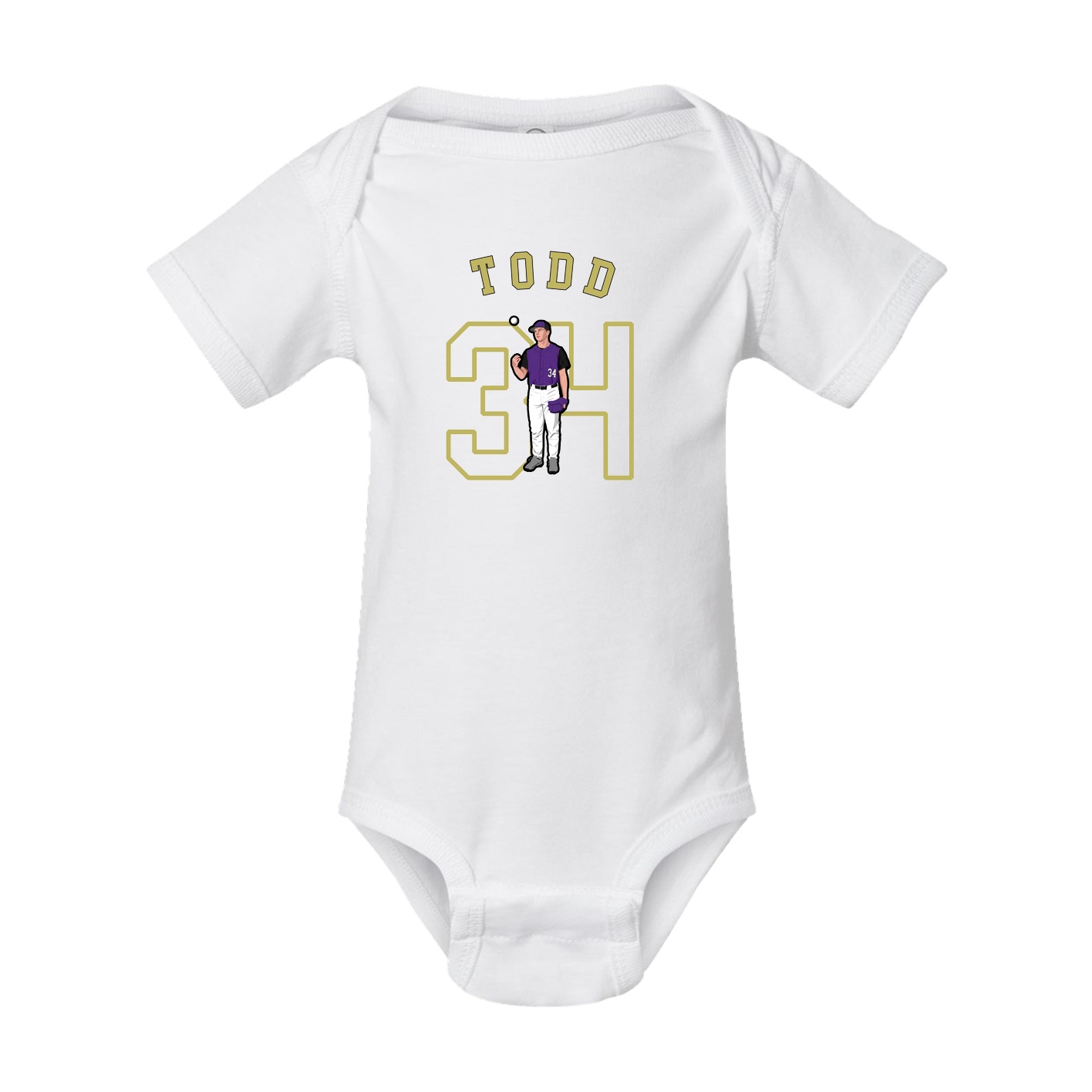 Baby Onesie — Shirsey Arch in White