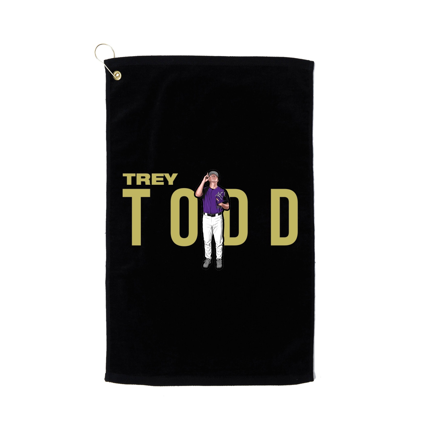 Golf Towel — Player Name in Black