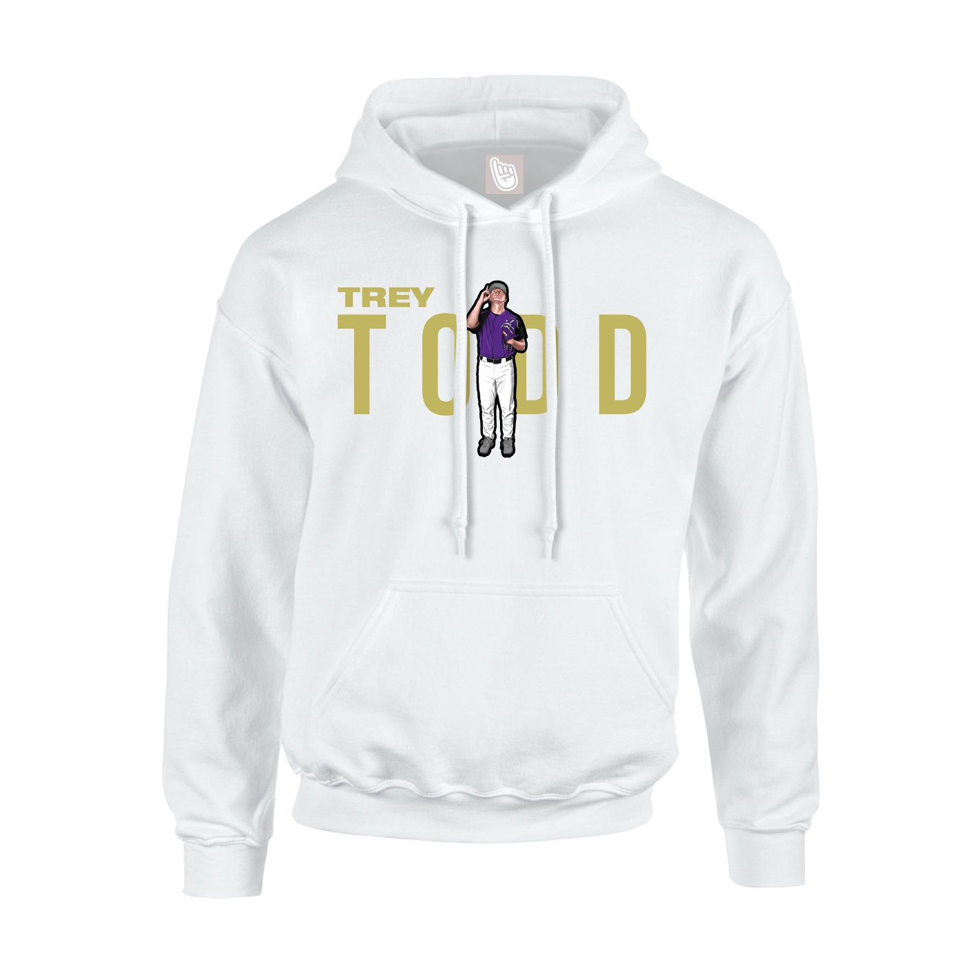 Hoodie — Player Name in White