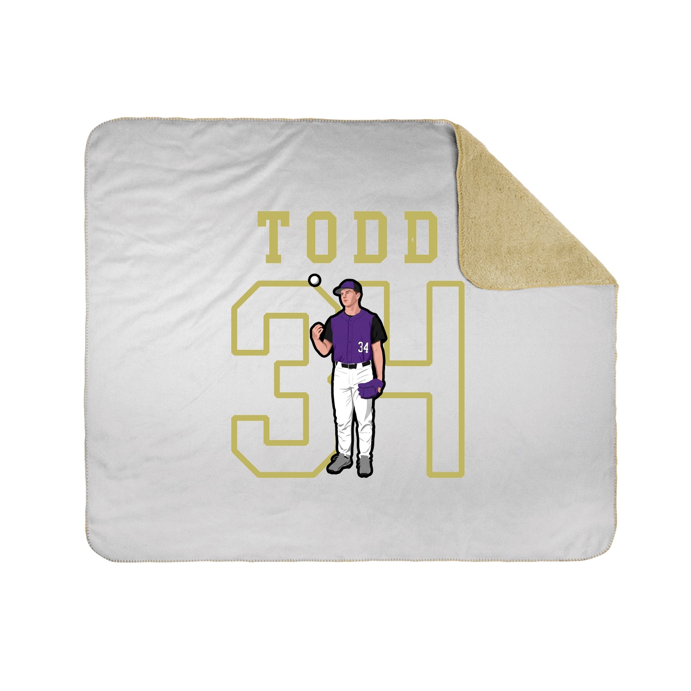 Throw Blanket — Shirsey in White