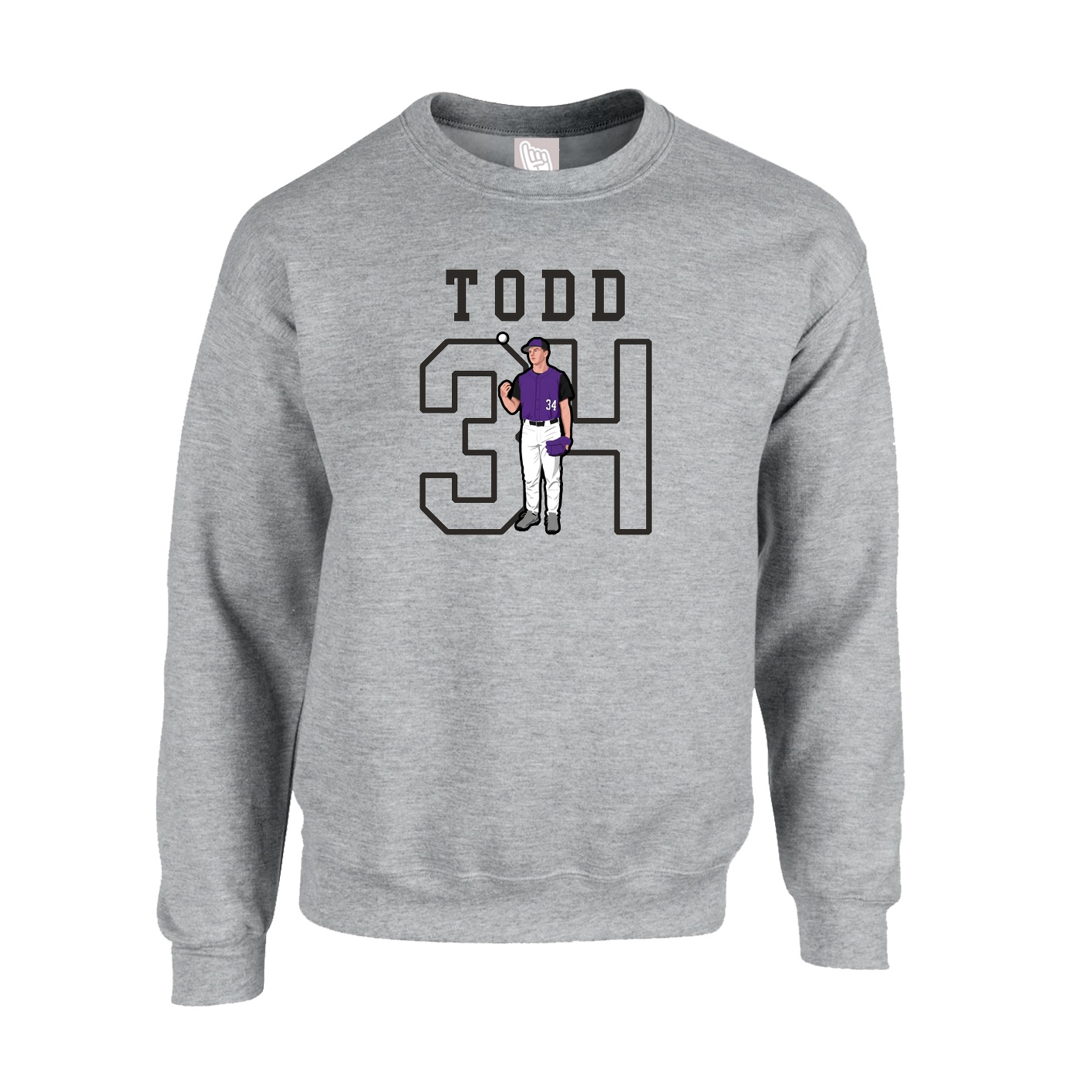 Fleece Crew — Shirsey in Grey
