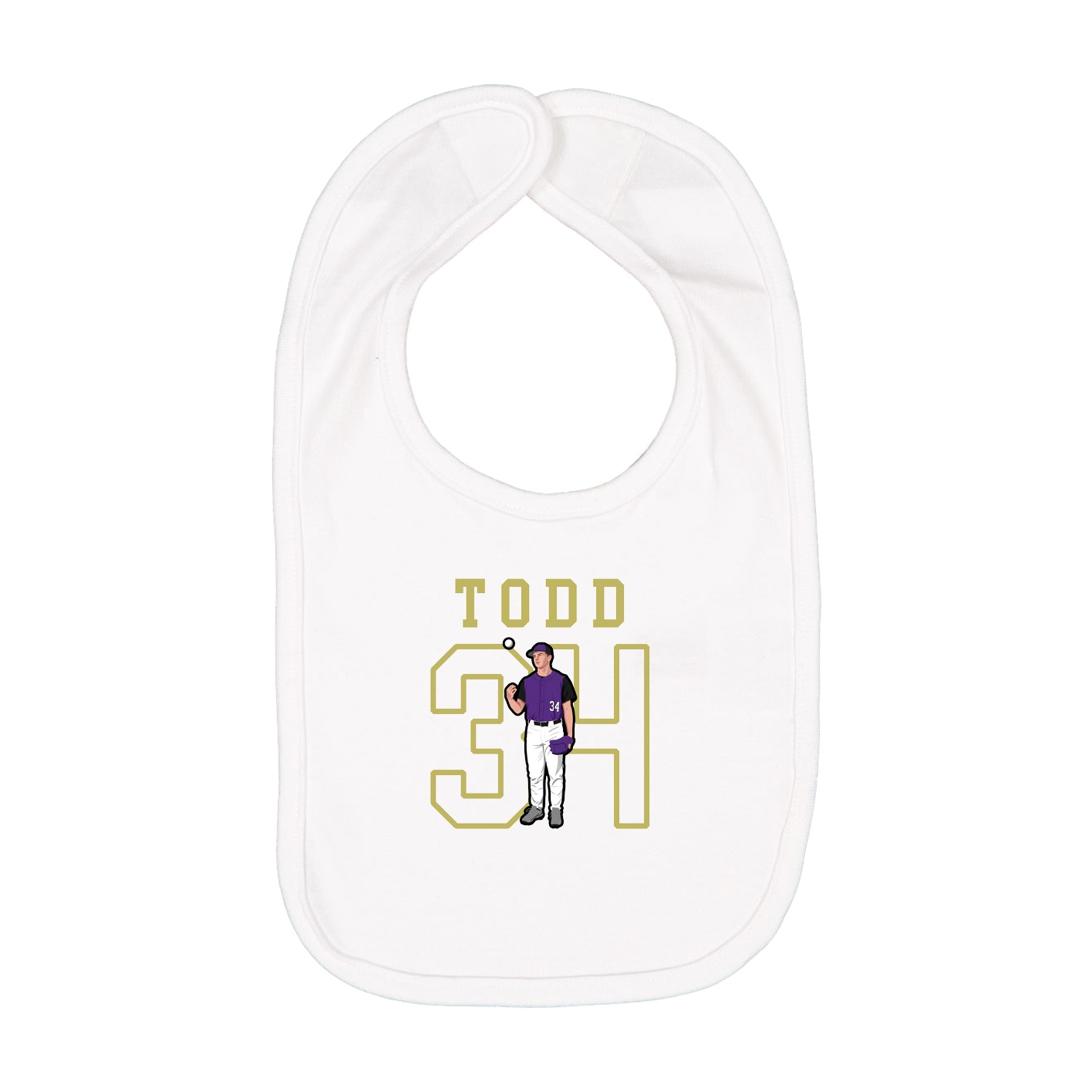 Infant Bib — Shirsey in White