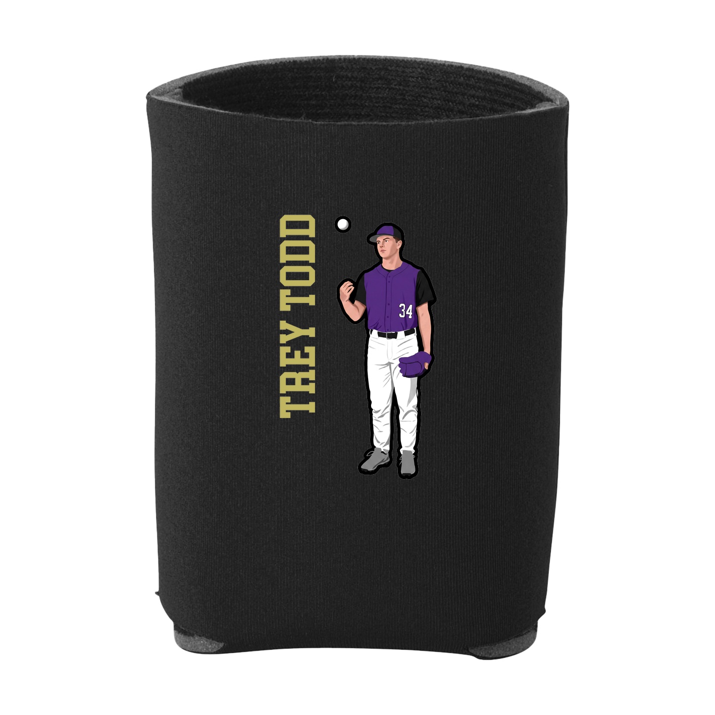 Can Holder — Name Vertical in Black