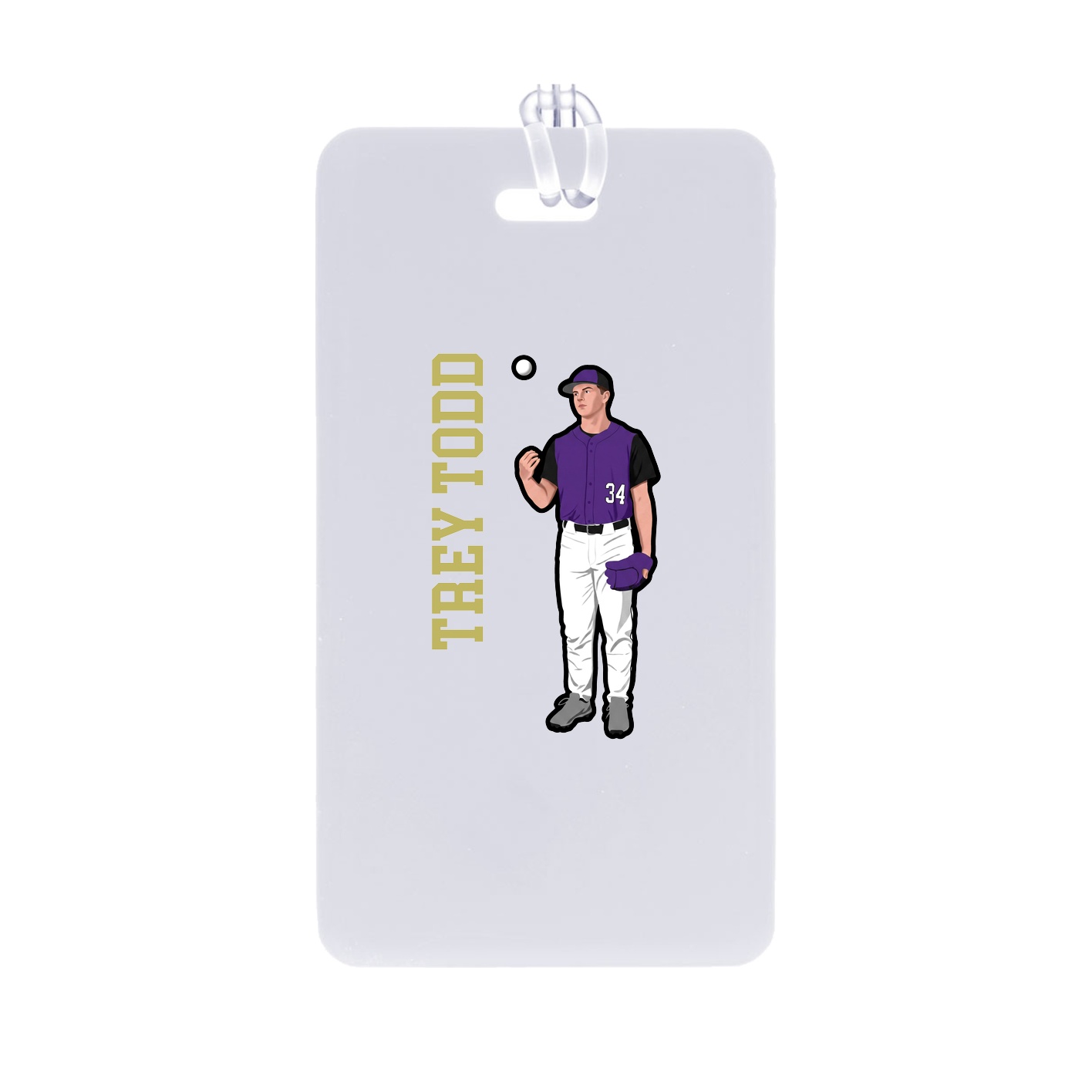 Bag Tag — Name Vertical in Classic