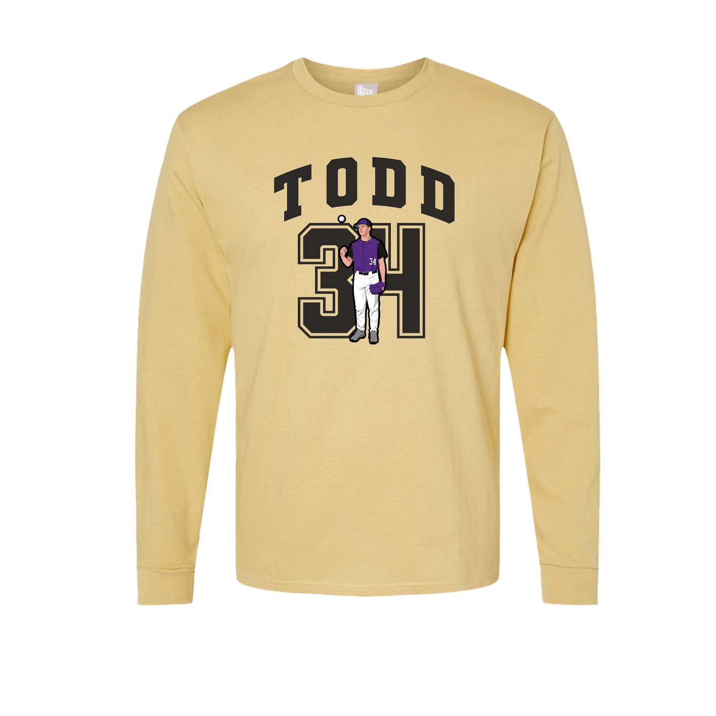 Long Sleeve Tee — Number in Vegas Gold