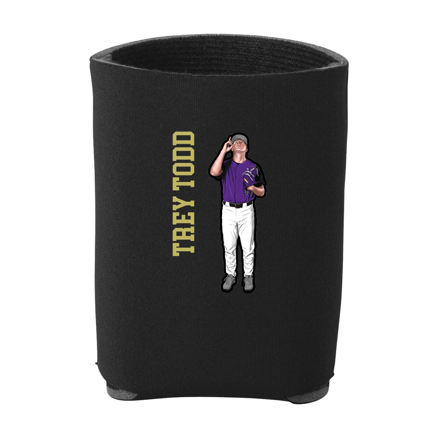 Can Holder — Name Vertical in Black