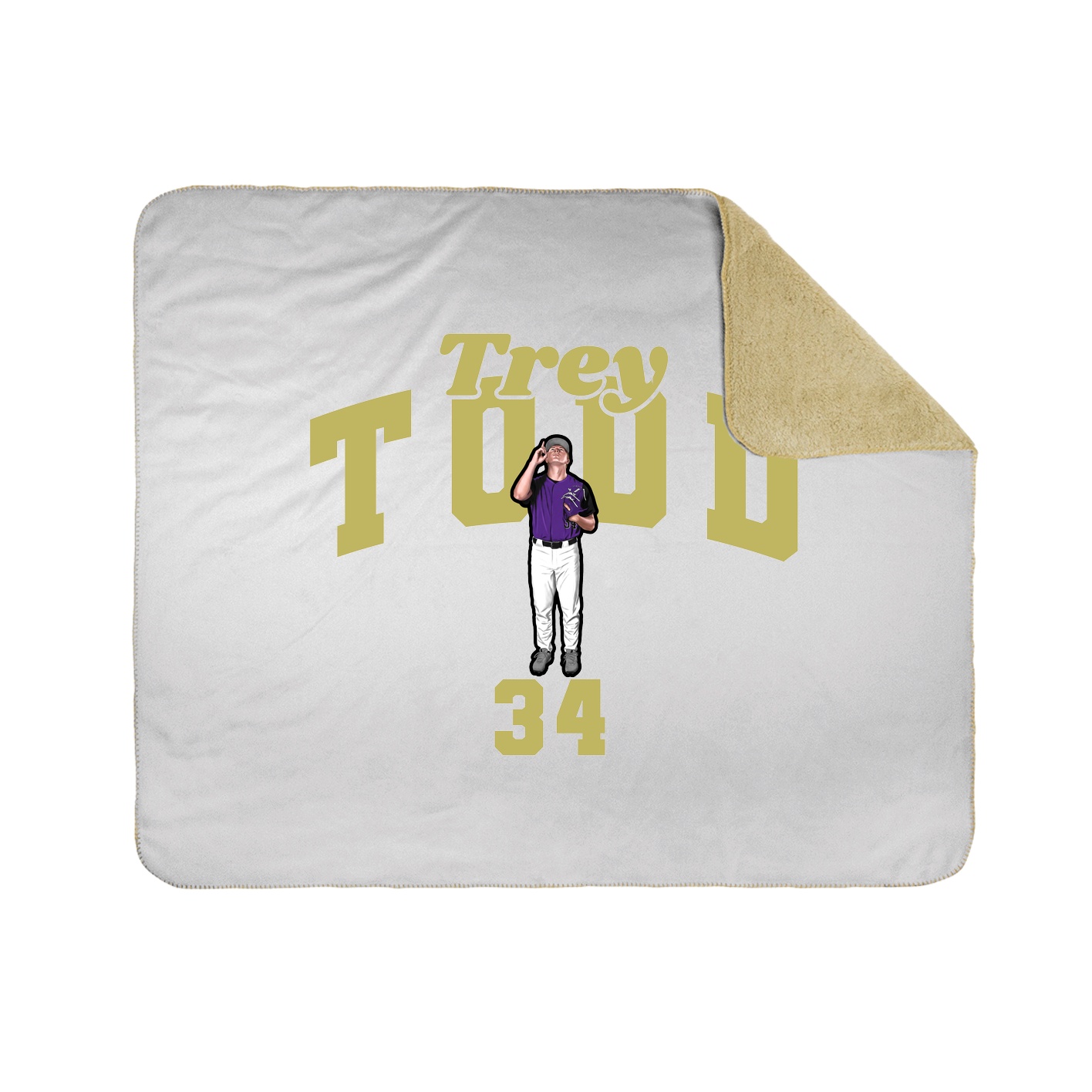 Throw Blanket — Signature Arch in White