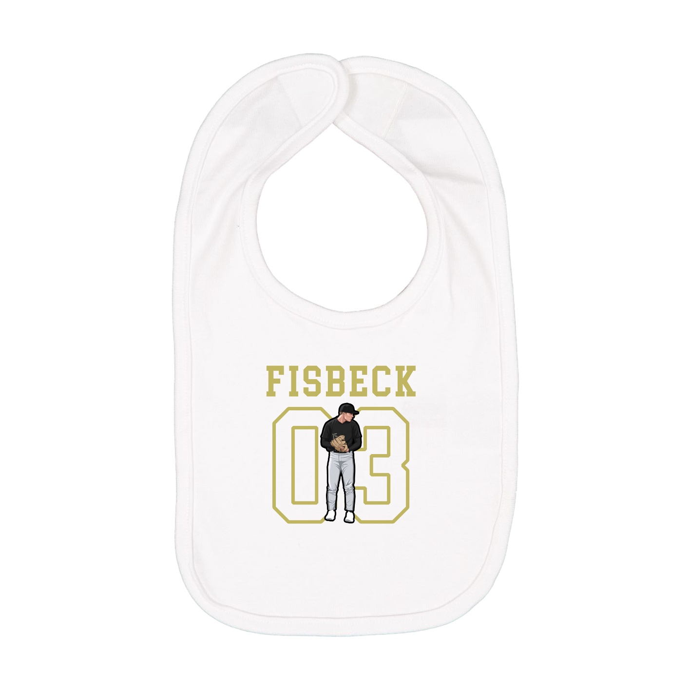 Infant Bib — Shirsey in White