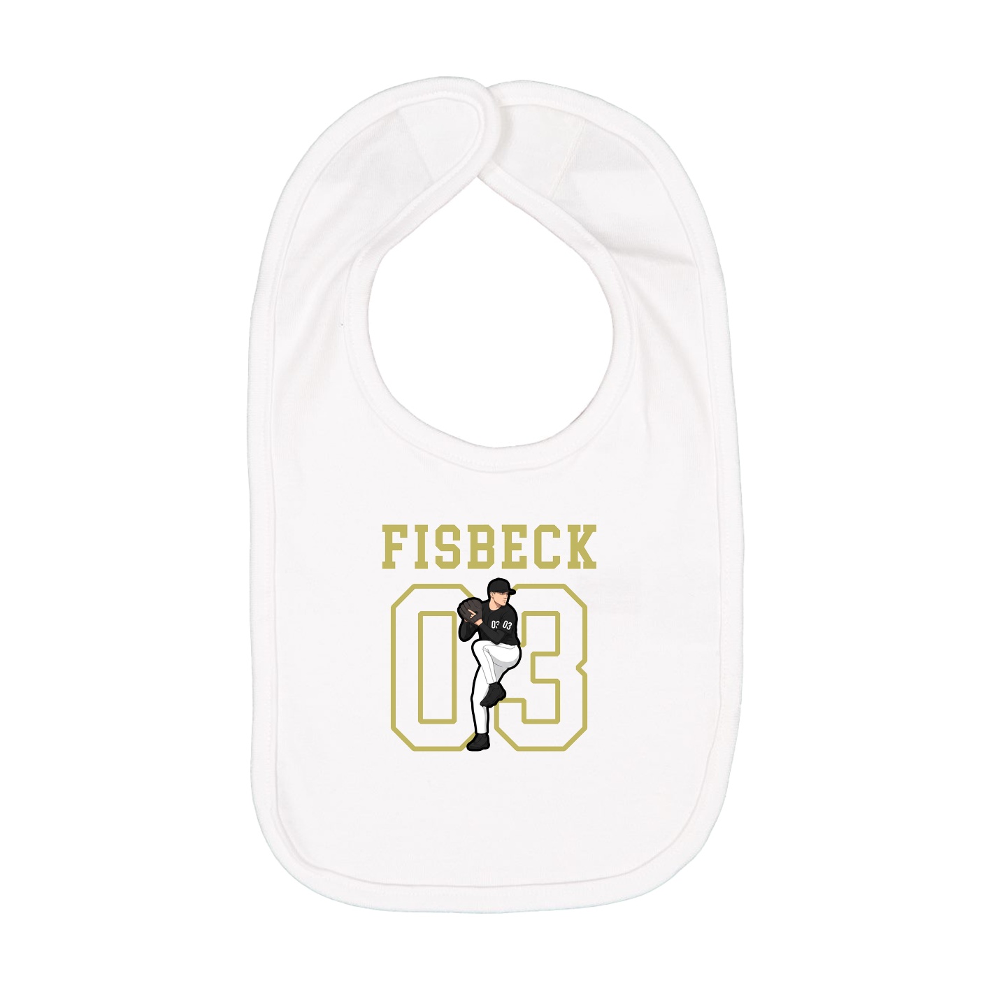 Infant Bib — Shirsey in White