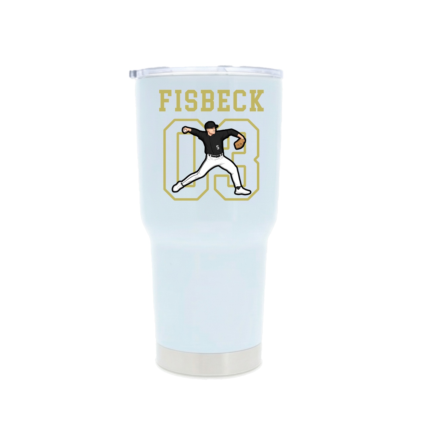 30oz Stainless Steel Tumbler — Shirsey in White