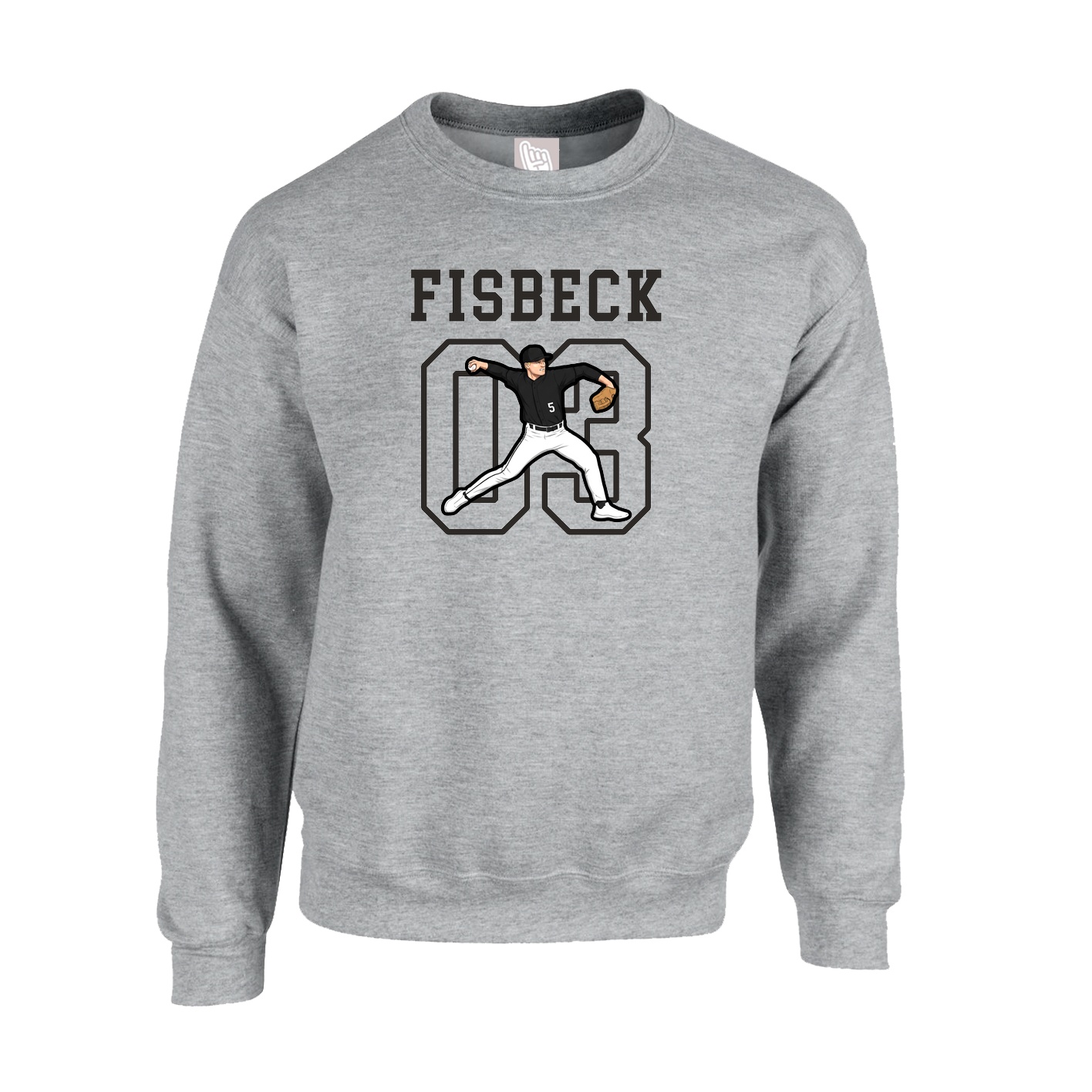 Fleece Crew — Shirsey in Grey
