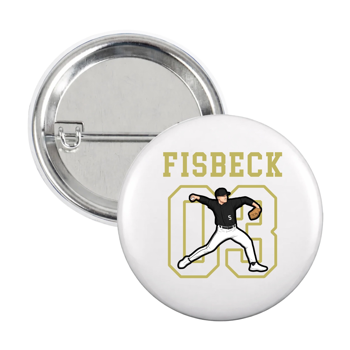 Game Day Button — Shirsey in White
