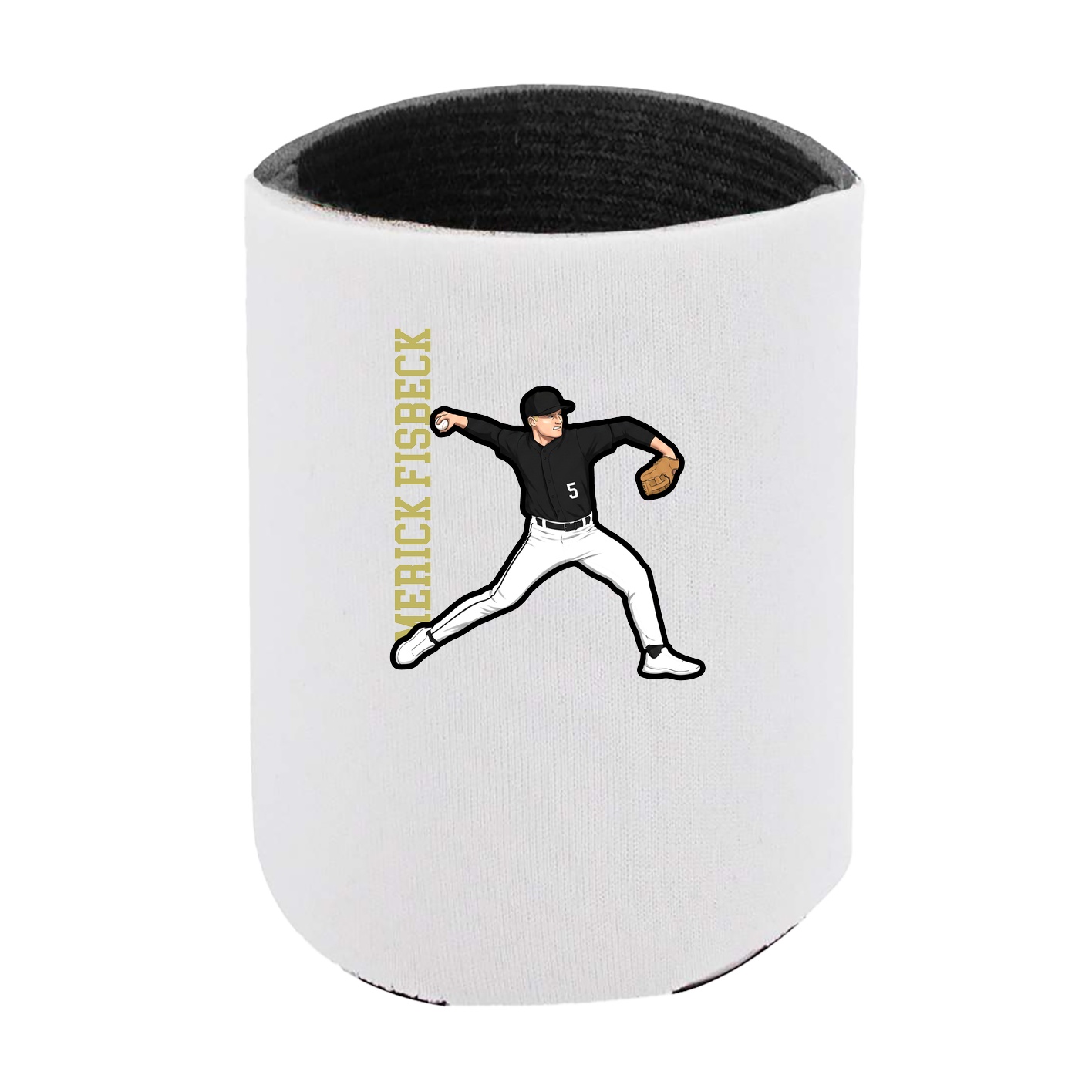 Can Holder — Name Vertical in White