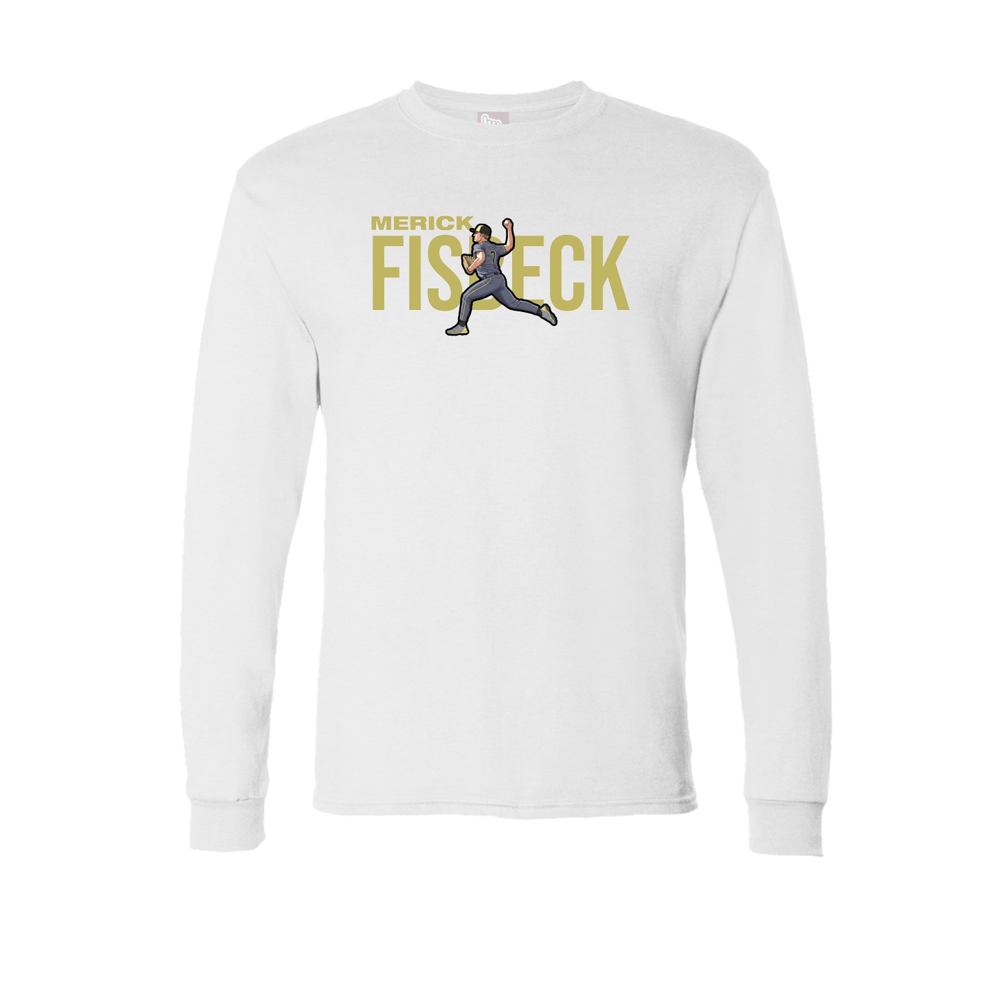 Long Sleeve Tee — Player Name in White