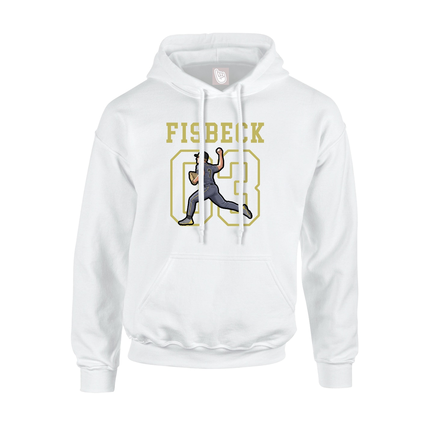 Hoodie — Shirsey in White