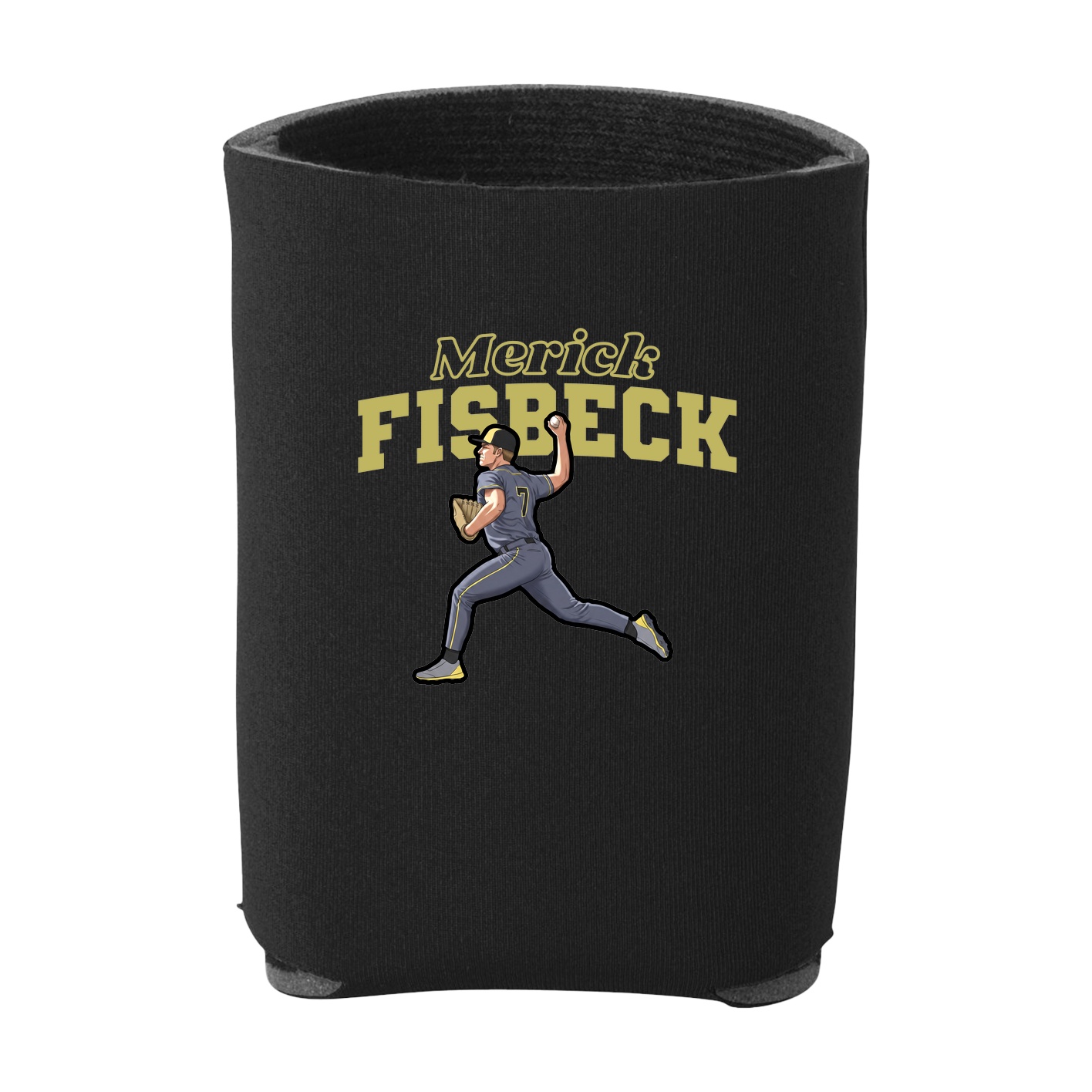 Can Holder — Name Arch in Black
