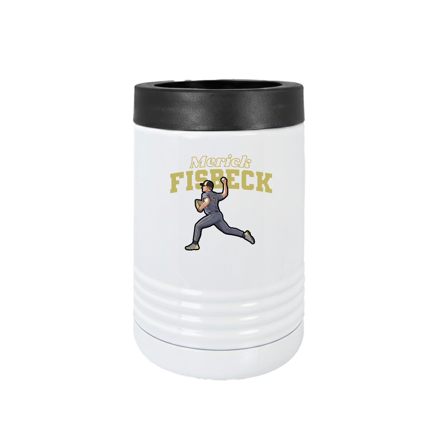Beverage Holder — Name Arch in White