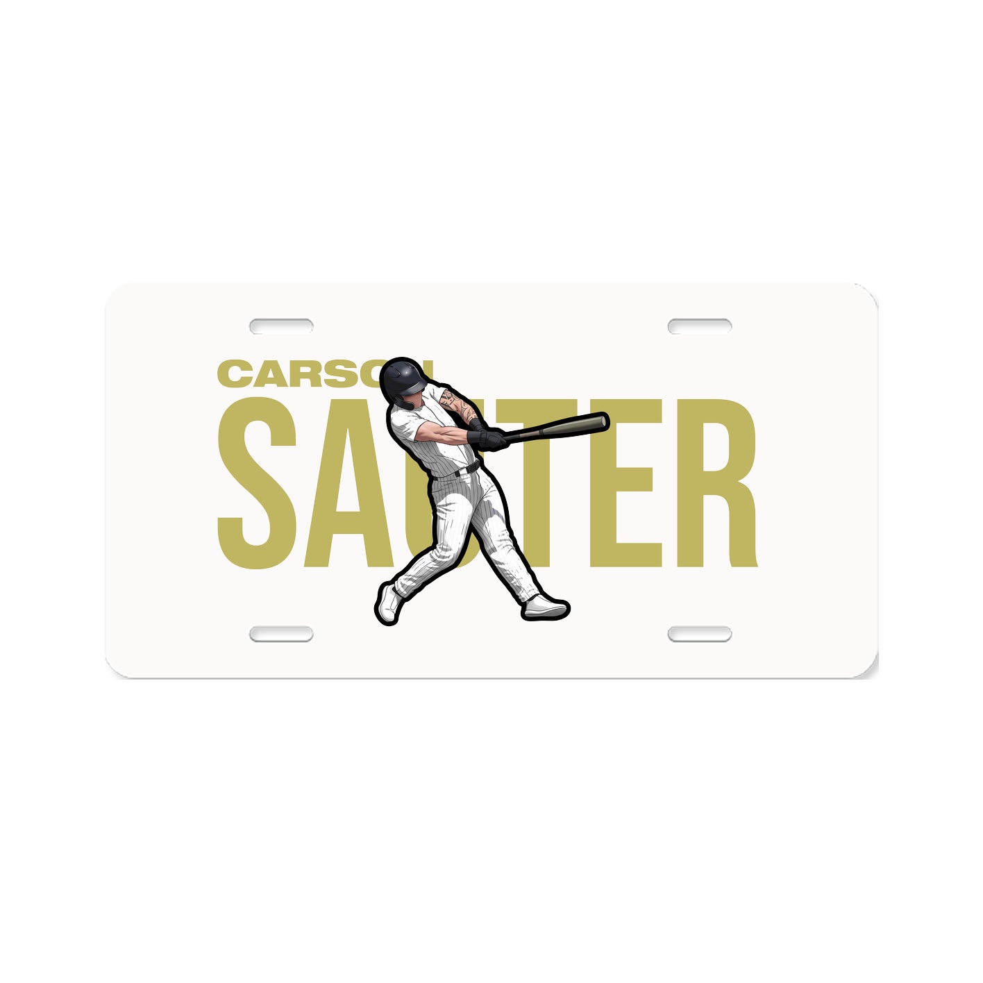 License Plate — Player Name in Classic