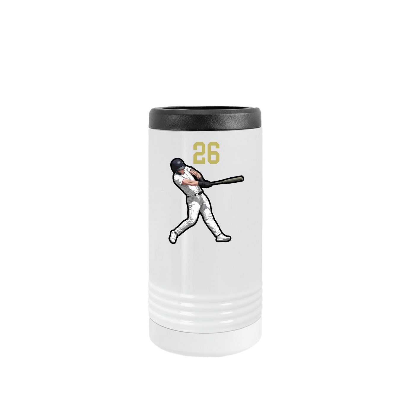 Slim Beverage Holder — Number Top in White