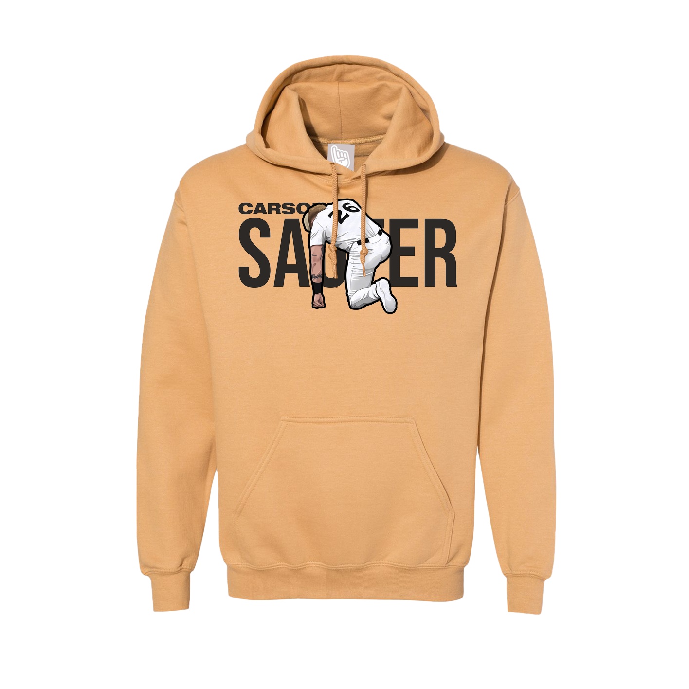 Hoodie — Player Name in Vegas Gold